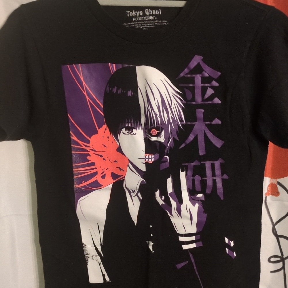 Tokyo Ghoul Black and Purple Graphic Tee